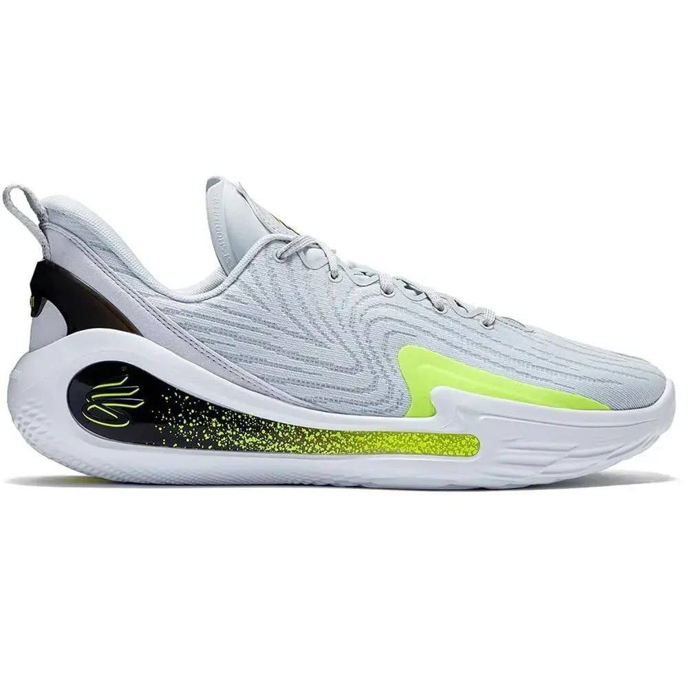 UNDER ARMOUR CURRY 12 - MEN'S (3027629-100, GREY/BLACK/VOLT) SIZE 13